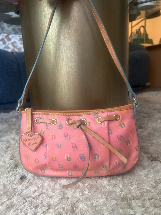 Dooney & Bourke Handbags - DOONEY & BOURKE VINTAGE Y2K PINK MONOGRAM SHOULDER BAG